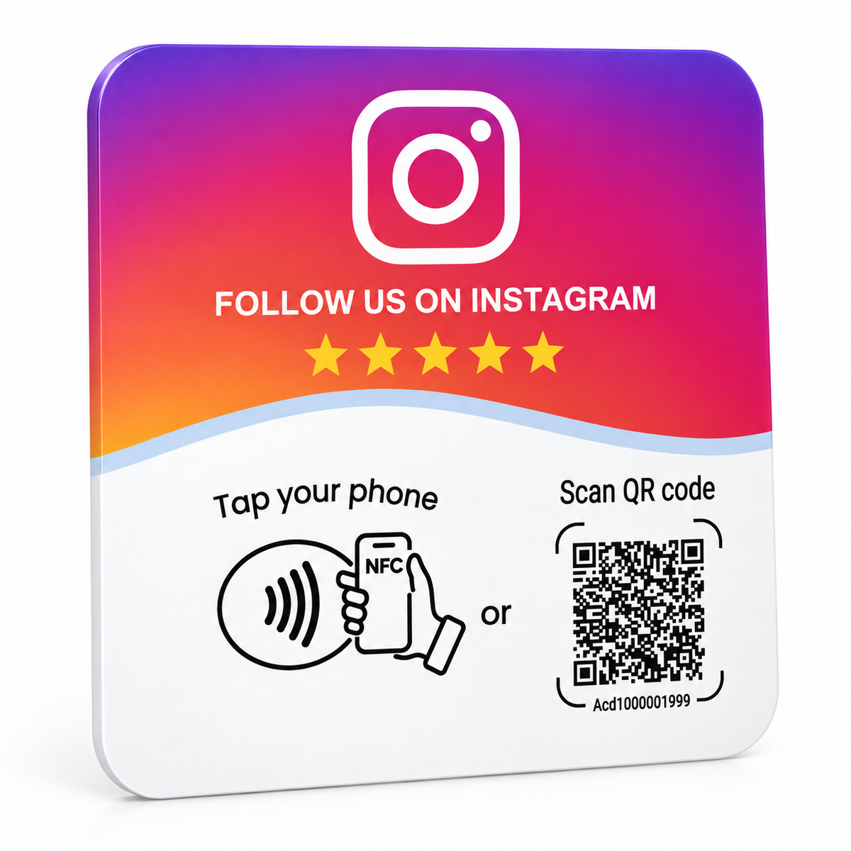 Placa de Instagram