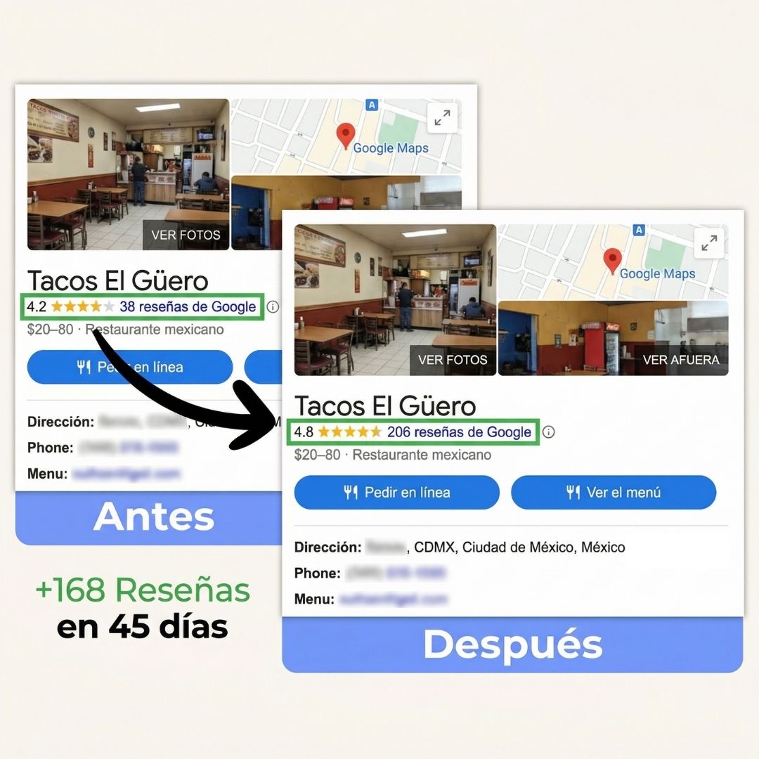Placa de Reseñas Google