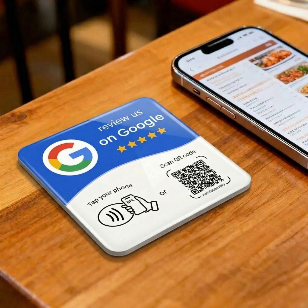 Placa de Reseñas Google