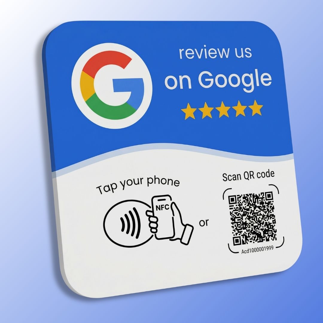 Placa de Reseñas Google