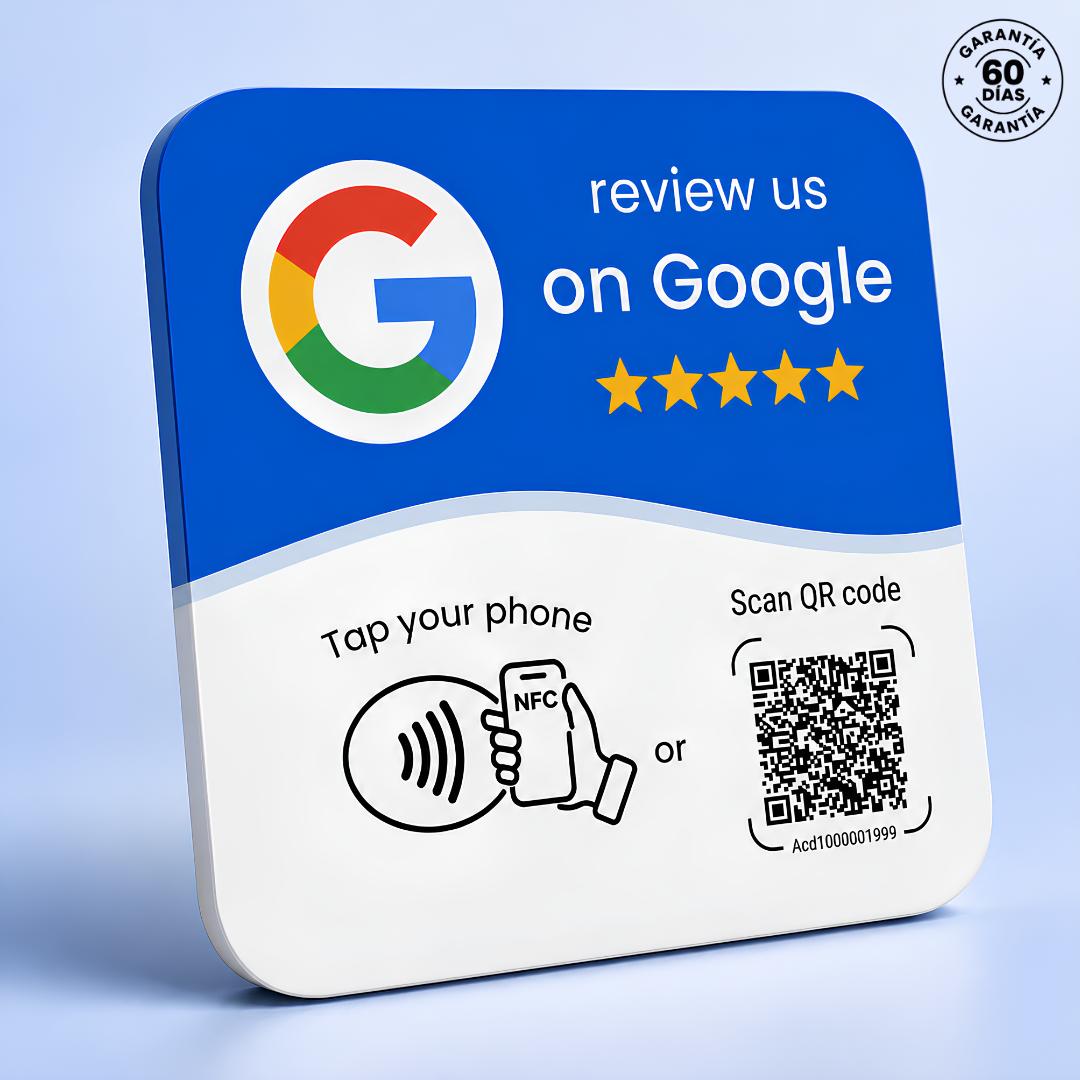 Placa de Google Reviews