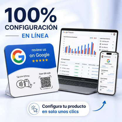 Placa de Reseñas Google TapPlate™