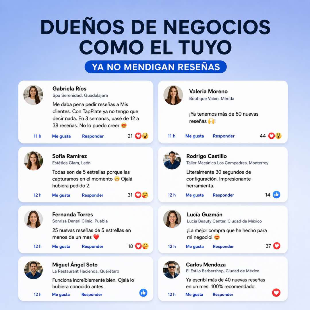 Placa de Reseñas Google TapPlate™