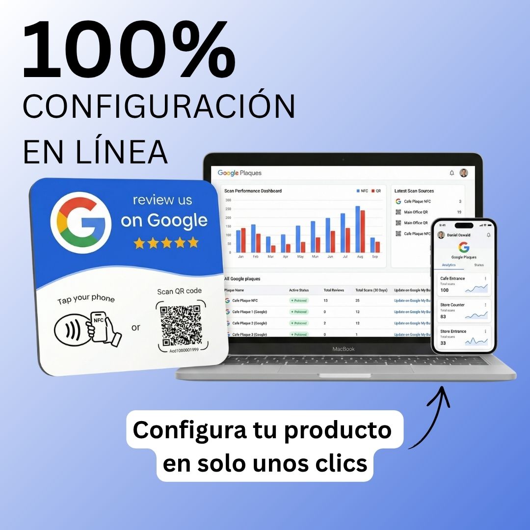 Placa de Reseñas Google