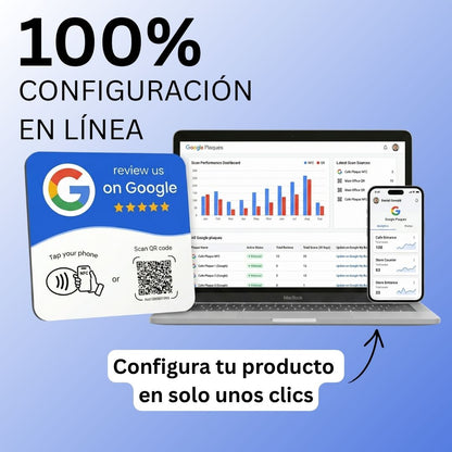 Placa de Reseñas Google